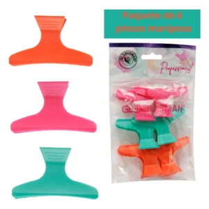 Pinzas paquete de 6 pz